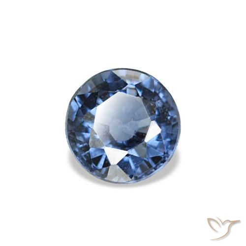 0.21 ct Blue Spinel Stone, Natural Spinel in Round Facet Shape for Sale