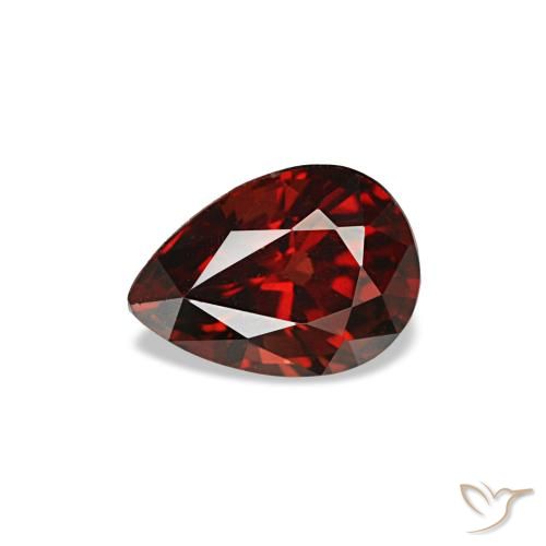 0.59ct Deep Red Spinel, Pear Shape, VVS-VS