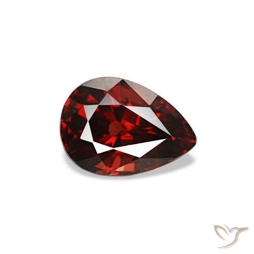 0.59 ct Red Spinel Stone, Natural Spinel in Pear Facet Shape for Sale