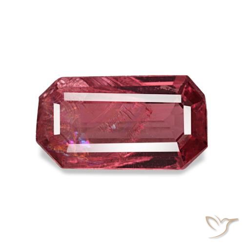 0.83 ct Red Spinel Gemstone, Spinel Gem in Octagon Step Cut Shape for Sale.