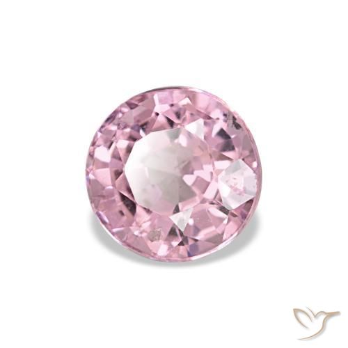 0.57 ct Pink Spinel Stone, Natural Spinel in Round Facet Shape for Sale