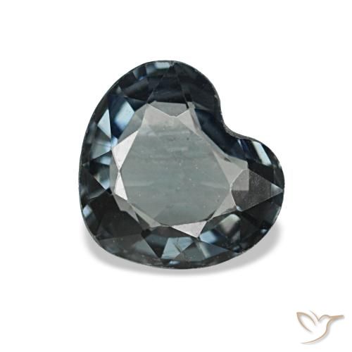 0.80ct Gray Spinel, Heart, VVS