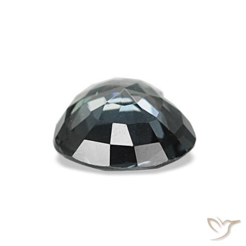 Spinel Gemstone in 6.3 x 5.7 mm Size for Sale, Spinel Stone in Dark Grey Color