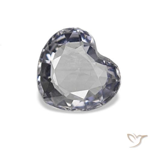 0.70 ct Gray Spinel Gemstone, Spinel Gem in Heart Facet Shape for Sale.