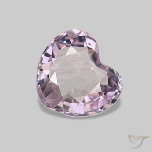 0.75 ct Pink Spinel Gemstone, Spinel Gem in Heart Facet Shape for Sale.