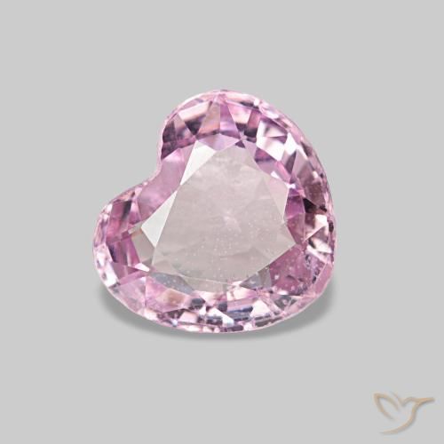 0.65 ct Pink Spinel Stone, Natural Spinel in Heart Facet Shape for Sale