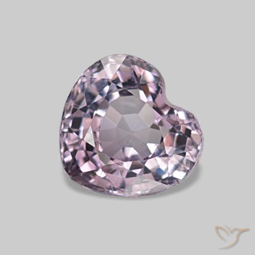 1.03 ct Purple Spinel Gemstone, Spinel Gem in Heart Facet Shape for Sale.