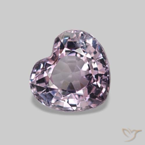 1.03 ct Purple Spinel Stone, Natural Spinel in Heart Facet Shape for Sale