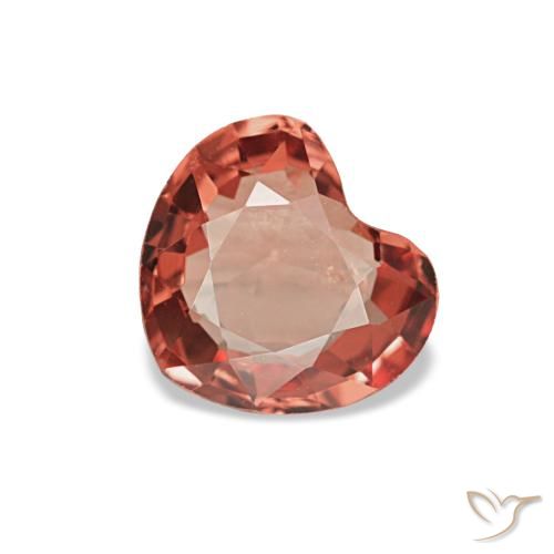 0.54 ct Red Spinel Gemstone, Spinel Gem in Heart Facet Shape for Sale.