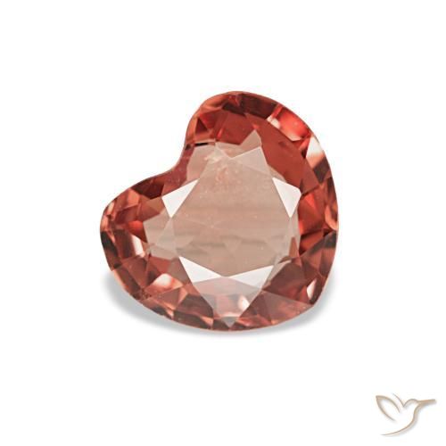 0.54 ct Red Spinel Stone, Natural Spinel in Heart Facet Shape for Sale