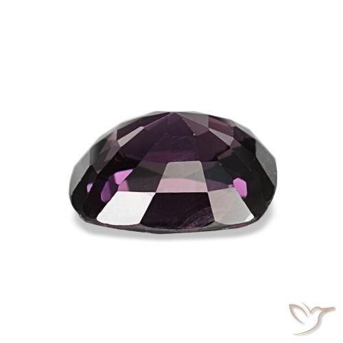 Spinel Gemstone in 7.4 x 6.3 mm Size for Sale, Spinel Stone in Dark Purple Color