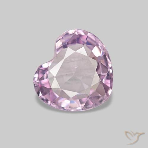 0.61 ct Pink Spinel Stone, Natural Spinel in Heart Facet Shape for Sale