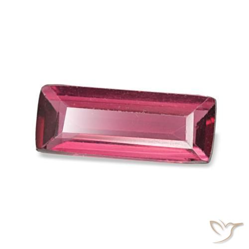 0.51 ct Purple Spinel Stone, Natural Spinel in Baguette Facet Shape for Sale