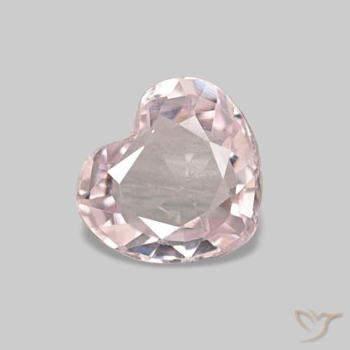 0.71 ct Pink Spinel Stone, Natural Spinel in Heart Facet Shape for Sale