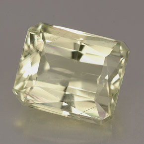 6.44 ct Yellow Spodumene Gemstone, Spodumene Gem in Octagon / Scissor Cut Shape for Sale.