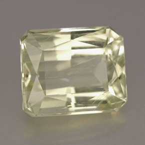 6.44 ct Yellow Spodumene Stone, Natural Spodumene in Octagon / Scissor Cut Shape for Sale