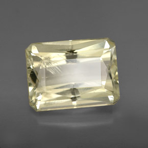6.86 ct Yellow Spodumene Stone, Natural Spodumene in Octagon / Scissor Cut Shape for Sale