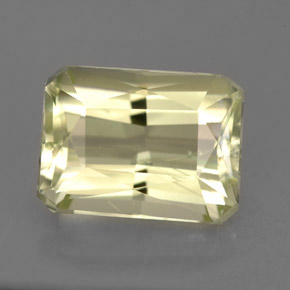 7.03 ct Yellow Spodumene Gemstone, Spodumene Gem in Octagon / Scissor Cut Shape for Sale.