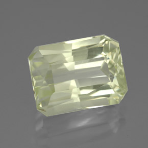 7.11 ct Yellow Spodumene Stone, Natural Spodumene in Octagon / Scissor Cut Shape for Sale