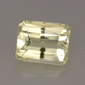 4.83 ct Yellow Spodumene Gemstone, Spodumene Gem in Octagon / Scissor Cut Shape for Sale.