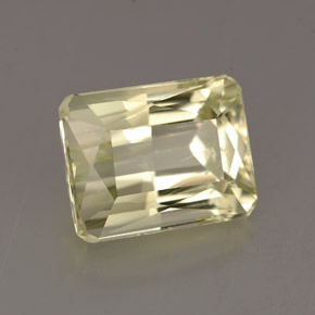 4.83 ct Yellow Spodumene Stone, Natural Spodumene in Octagon / Scissor Cut Shape for Sale