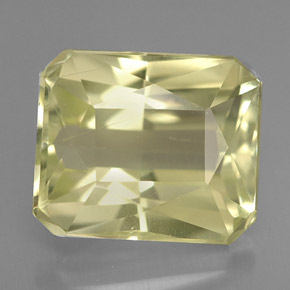 7.74 ct Yellow Spodumene Gemstone, Spodumene Gem in Octagon / Scissor Cut Shape for Sale.