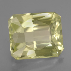 7.74 ct Yellow Spodumene Stone, Natural Spodumene in Octagon / Scissor Cut Shape for Sale