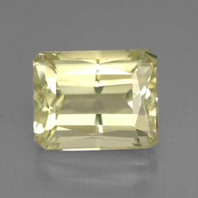 5.03 ct Yellow Spodumene Gemstone, Spodumene Gem in Octagon / Scissor Cut Shape for Sale.