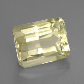 5.03 ct Yellow Spodumene Stone, Natural Spodumene in Octagon / Scissor Cut Shape for Sale