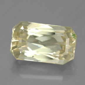 6.78 ct Yellow Spodumene Gemstone, Spodumene Gem in Octagon Facet Shape for Sale.
