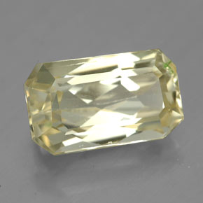6.78 ct Yellow Spodumene Stone, Natural Spodumene in Octagon Facet Shape for Sale