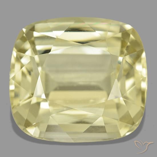 38.30ct Yellow Spodumene, Cushion, VVS