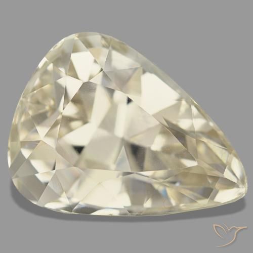 19.62 ct Yellow Spodumene Stone, Natural Spodumene in Pear Facet Shape for Sale