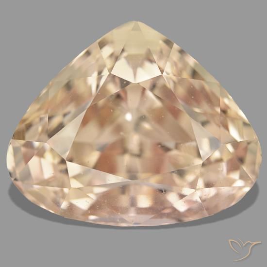55.30ct Orange Spodumene, Pear Shape, VS