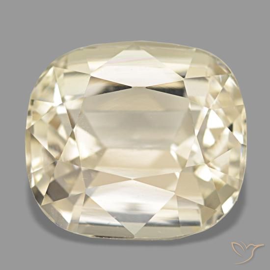 5.05 ct Golden Spodumene Gemstone, Spodumene Gem in Cushion-Cut Shape for Sale.