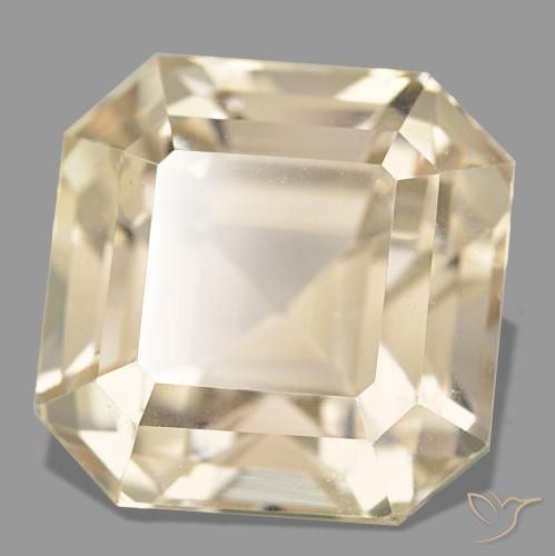 21.88 ct Golden Spodumene Stone, Natural Spodumene in Octagon Step Cut Shape for Sale