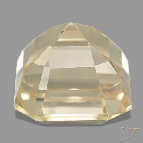 Spodumene Gemstone in 15 x 15 mm (calibrated) Size for Sale, Spodumene Stone in Cream Color