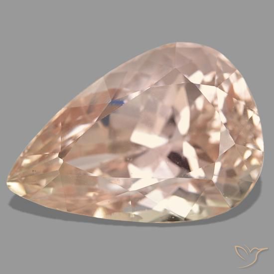 42.64 ct Pink Spodumene Gemstone, Spodumene Gem in Pear Facet Shape for Sale.