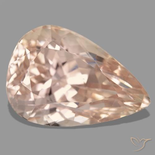 42.64 ct Pink Spodumene Stone, Natural Spodumene in Pear Facet Shape for Sale