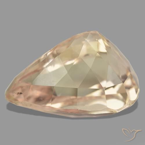 Spodumene Gemstone in 25.6 x 17.6 mm Size for Sale, Spodumene Stone in Orange Pink Color