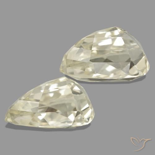 Spodumene Gemstones in 19.2 x 11.1 mm Size for Sale, Spodumene Stones in Light Yellow Color