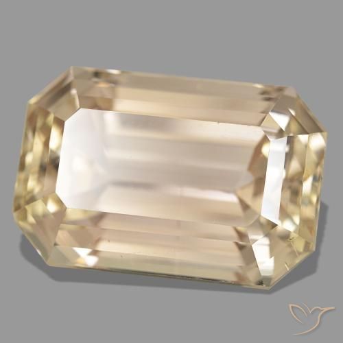 47.04 ct Orange Spodumene Stone, Natural Spodumene in Octagon Step Cut Shape for Sale