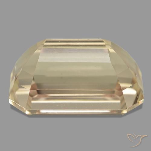 Spodumene Gemstone in 24.3 x 16.3 mm Size for Sale, Spodumene Stone in Light Neutral Orange Color