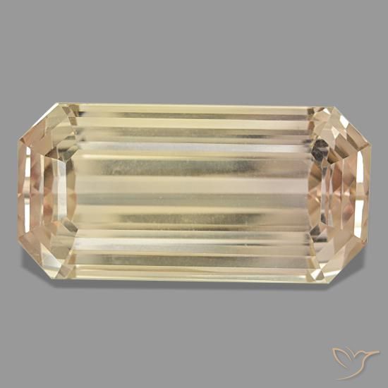 122.78ct Orange Spodumene, Emerald Cut, VVS