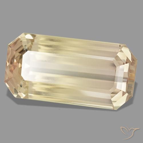 122.78 ct Orange Spodumene Stone, Natural Spodumene in Octagon Step Cut Shape for Sale