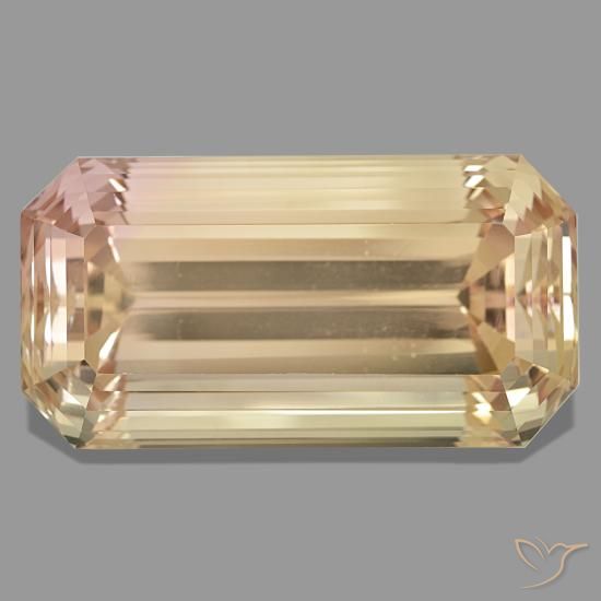 244.05 ct Orange Spodumene Gemstone, Spodumene Gem in Octagon Step Cut Shape for Sale.