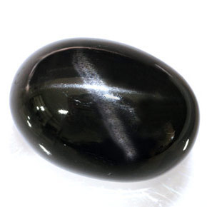 Star Diopside Gemstone in 22.2 x 16.1 mm Size for Sale, Star Diopside Stone in Black Color