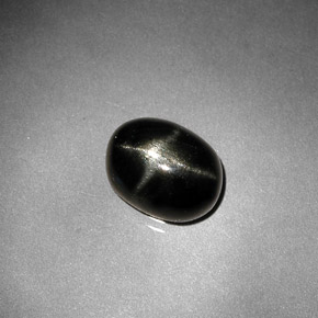 2.38 ct Black Star Diopside Stone, Natural Star Diopside in Oval Cabochon Shape for Sale
