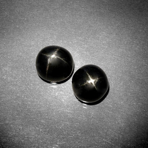 3.64 ct Black Star Diopside Stone, Natural Star Diopside in Oval Cabochon Shape for Sale