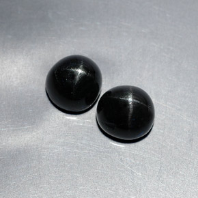 3.93 ct Black Star Diopside Stone, Natural Star Diopside in Oval Cabochon Shape for Sale
